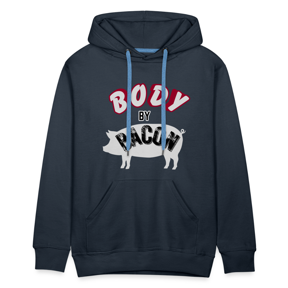 Body By Bacon Men’s Premium Hoodie - navy