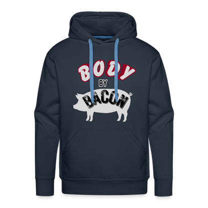 Body By Bacon Men’s Premium Hoodie - navy