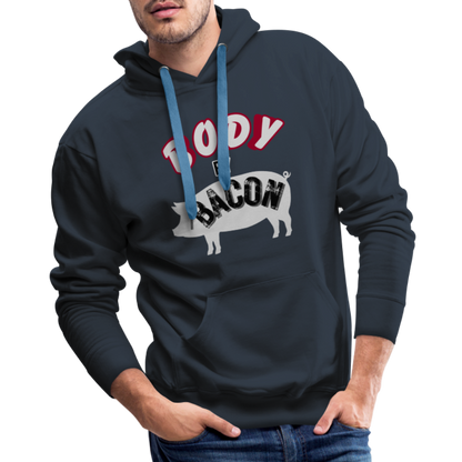 Body By Bacon Men’s Premium Hoodie - navy