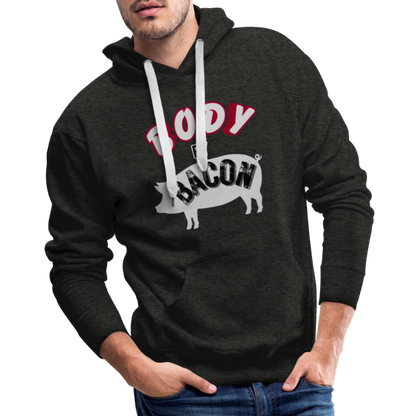 Body By Bacon Men’s Premium Hoodie - charcoal grey