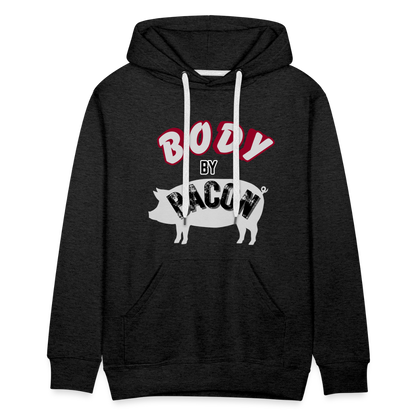 Body By Bacon Men’s Premium Hoodie - charcoal grey