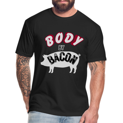 Body by Bacon T-Shirt by Next Level - black
