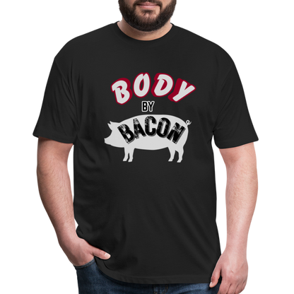Body by Bacon T-Shirt by Next Level - black