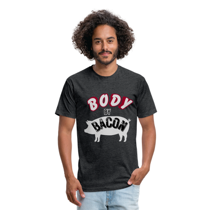 Body by Bacon T-Shirt by Next Level - heather black
