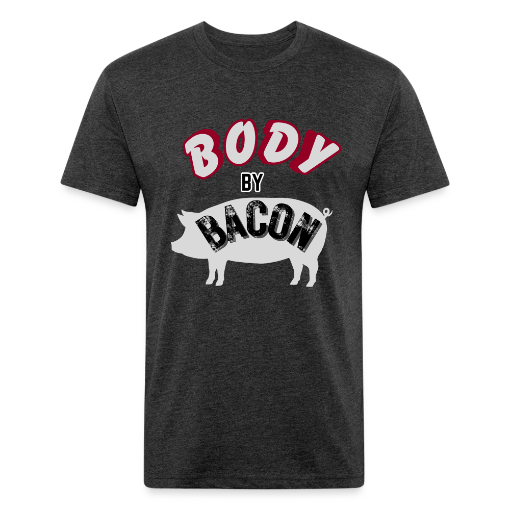 Body by Bacon T-Shirt by Next Level - heather black