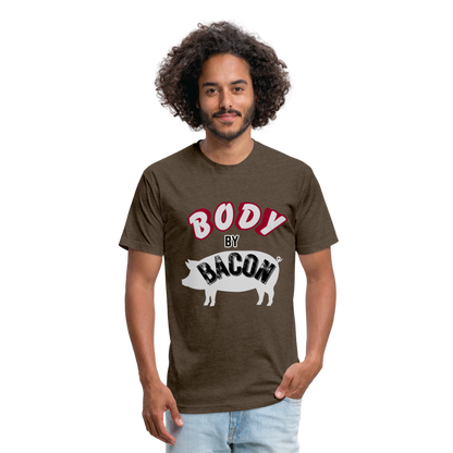 Body by Bacon T-Shirt by Next Level - heather espresso