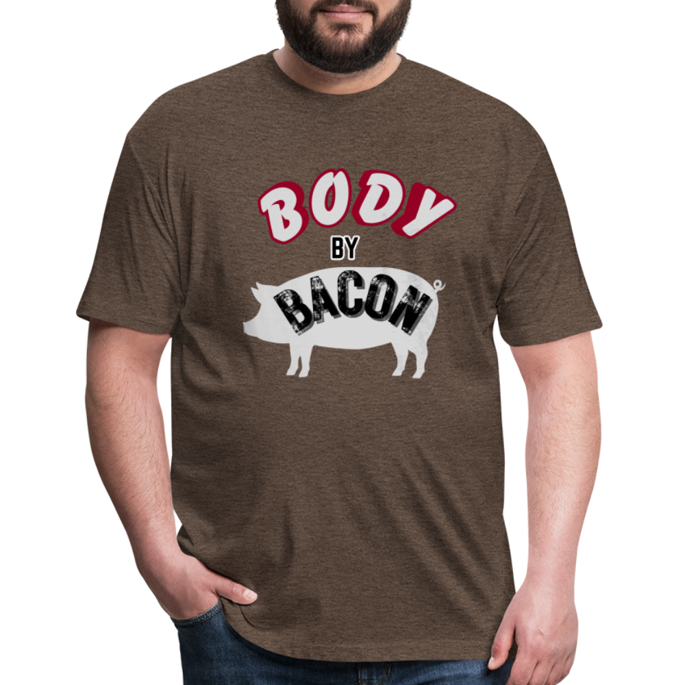Body by Bacon T-Shirt by Next Level - heather espresso