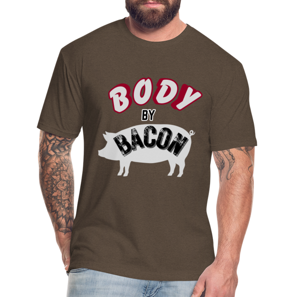 Body by Bacon T-Shirt by Next Level - heather espresso