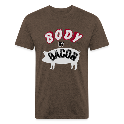 Body by Bacon T-Shirt by Next Level - heather espresso