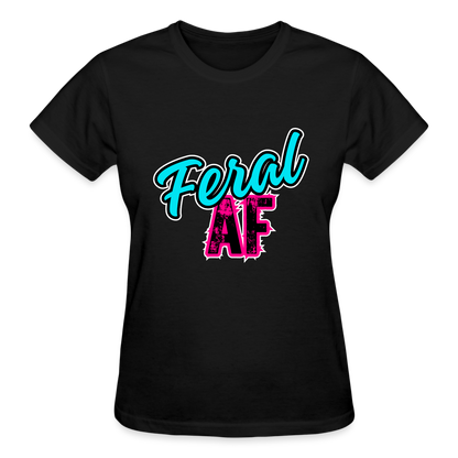 FERAL AF Ultra Cotton Ladies T-Shirt - black