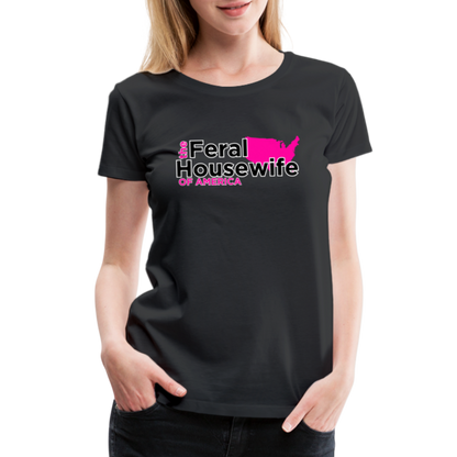 FERAL HOUSEWIFE Women’s Premium T-Shirt - black
