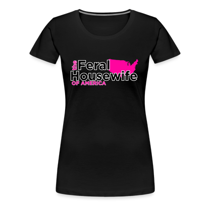FERAL HOUSEWIFE Women’s Premium T-Shirt - black