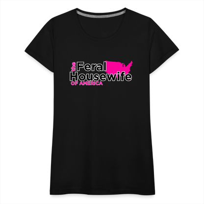 FERAL HOUSEWIFE Women’s Premium T-Shirt - black