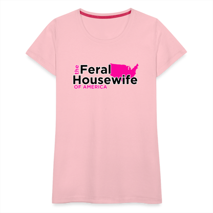 FERAL HOUSEWIFE Women’s Premium T-Shirt - pink