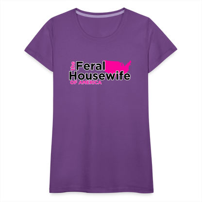FERAL HOUSEWIFE Women’s Premium T-Shirt - purple