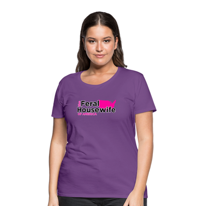 FERAL HOUSEWIFE Women’s Premium T-Shirt - purple