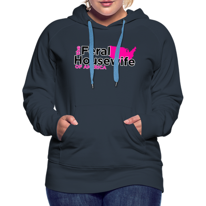 FERAL HOUSEWIFE Women’s Premium Hoodie - navy