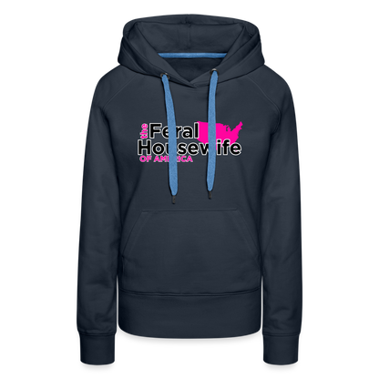 FERAL HOUSEWIFE Women’s Premium Hoodie - navy