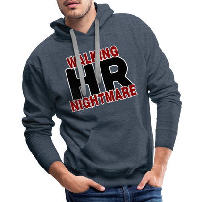 Walking HR Nightmare Men’s Premium Hoodie - heather denim