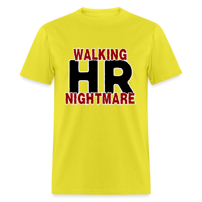 WALKING HR NIGHTMARE Unisex Classic T-Shirt - yellow