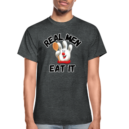 REAL MEN EAT IT Ultra Cotton Adult T-Shirt - deep heather