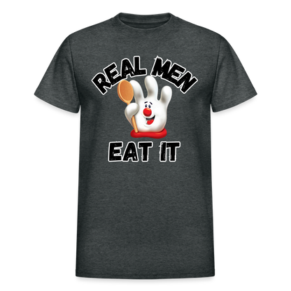 REAL MEN EAT IT Ultra Cotton Adult T-Shirt - deep heather