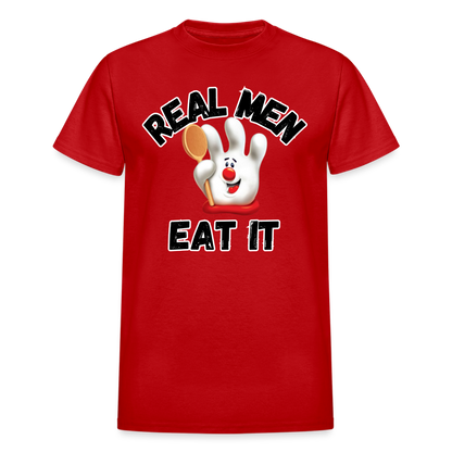REAL MEN EAT IT Ultra Cotton Adult T-Shirt - red