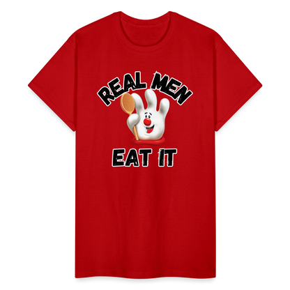 REAL MEN EAT IT Ultra Cotton Adult T-Shirt - red