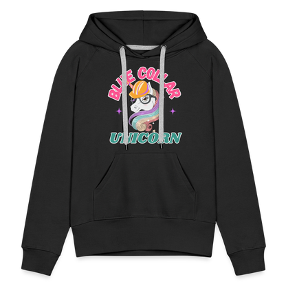BLUE COLLAR UNICORN Women’s Premium Hoodie - black