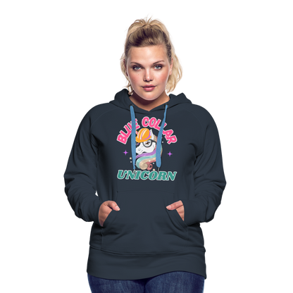 BLUE COLLAR UNICORN Women’s Premium Hoodie - navy
