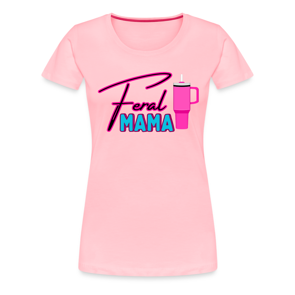 Feral Mama ' Women’s Premium T-Shirt - pink