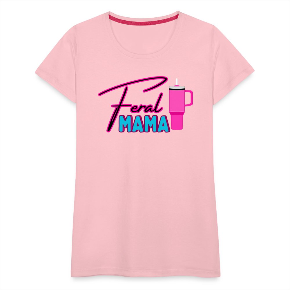 Feral Mama ' Women’s Premium T-Shirt - pink