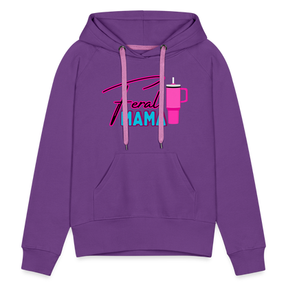 Feral Mama Women’s Premium Hoodie - purple 