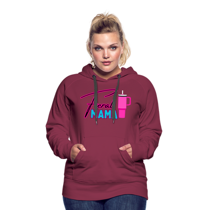 Feral Mama Women’s Premium Hoodie - burgundy