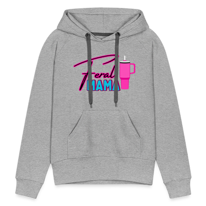 Feral Mama Women’s Premium Hoodie - heather grey
