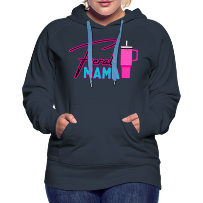 Feral Mama Women’s Premium Hoodie - navy