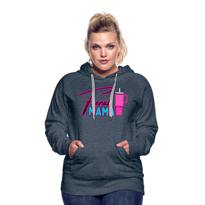 Feral Mama Women’s Premium Hoodie - heather denim