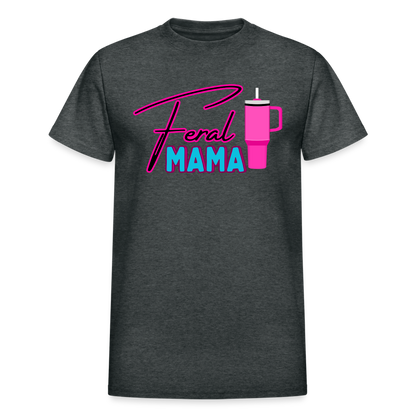 Feral Mama Gildan Ultra Cotton Adult T-Shirt - deep heather