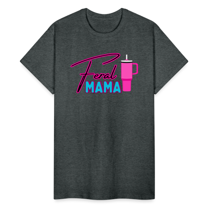 Feral Mama Gildan Ultra Cotton Adult T-Shirt - deep heather