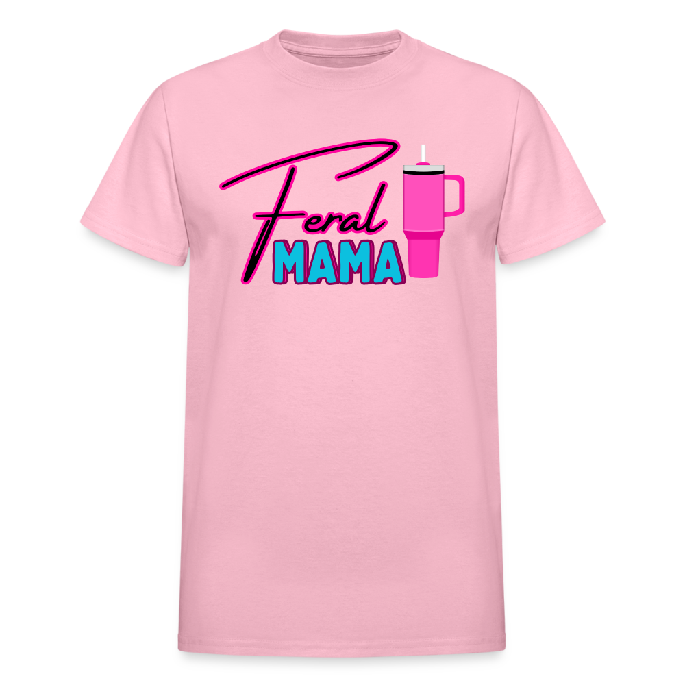 Feral Mama Gildan Ultra Cotton Adult T-Shirt - light pink