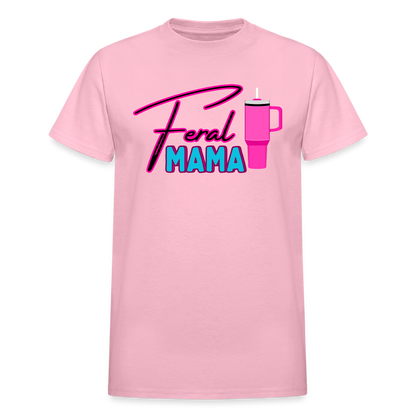 Feral Mama Gildan Ultra Cotton Adult T-Shirt - light pink