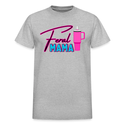 Feral Mama Gildan Ultra Cotton Adult T-Shirt - heather gray
