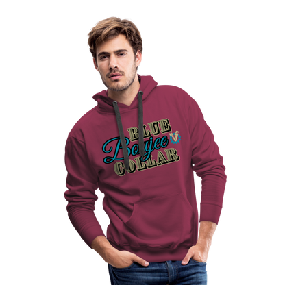 Blue Collar Boujee Men’s Premium Hoodie - burgundy