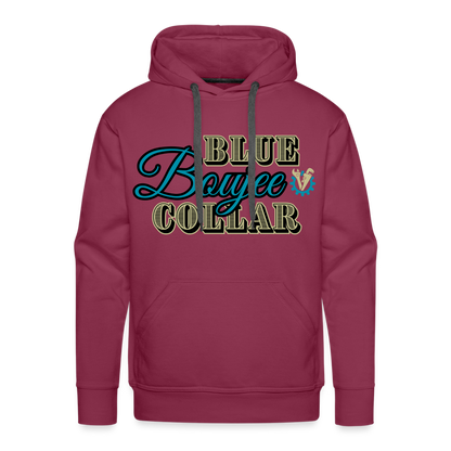Blue Collar Boujee Men’s Premium Hoodie - burgundy