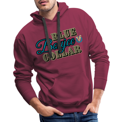Blue Collar Boujee Men’s Premium Hoodie - burgundy