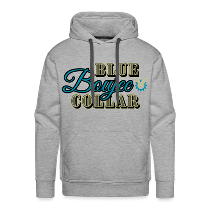 Blue Collar Boujee Men’s Premium Hoodie - heather grey