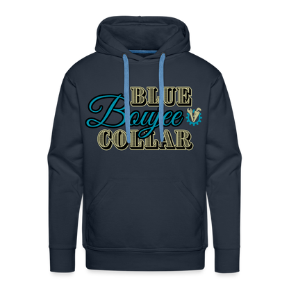 Blue Collar Boujee Men’s Premium Hoodie - navy