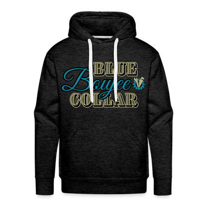 Blue Collar Boujee Men’s Premium Hoodie - charcoal grey