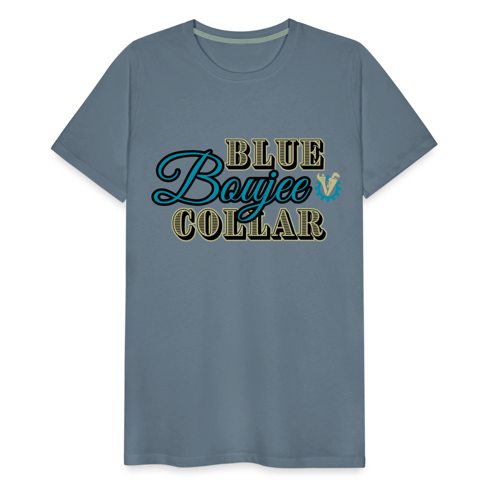 Blue Collar Boujee Men's Premium T-Shirt - steel blue