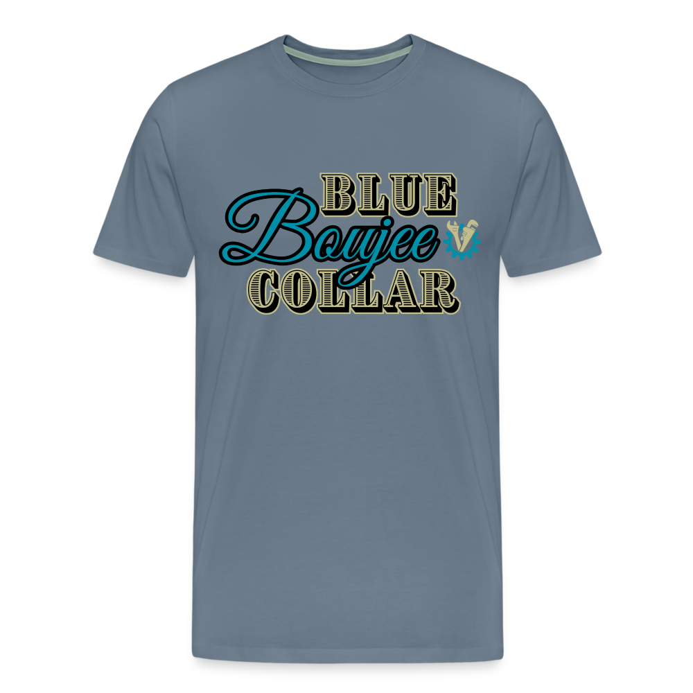 Blue Collar Boujee Men's Premium T-Shirt - steel blue